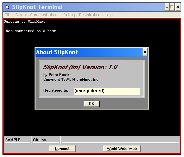Screenshot del browser SlipKnout